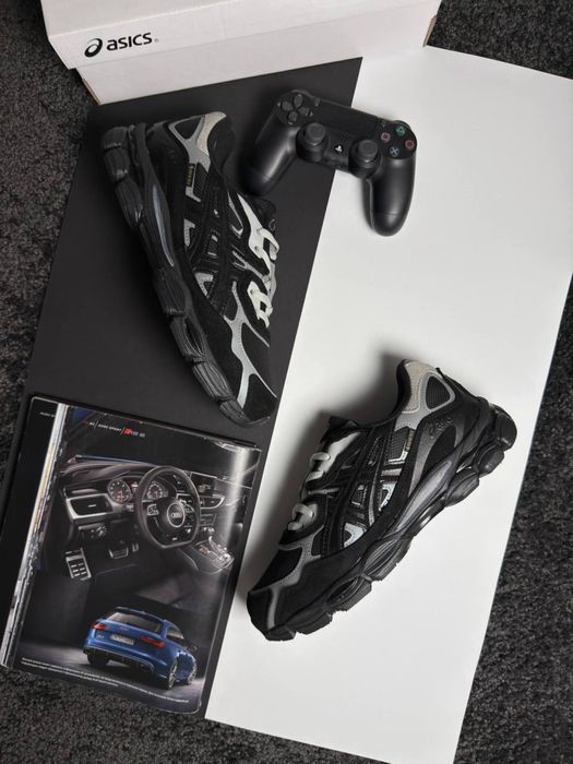 Мужские кроссовки асикс гель ник ASICS Gel-NYC GTX Black Metallic [41-46]