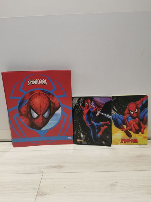 Homem Aranha(Dossier/Caderno)-Faísca McQueen(Bloco/Afia/Lápis/Borracha