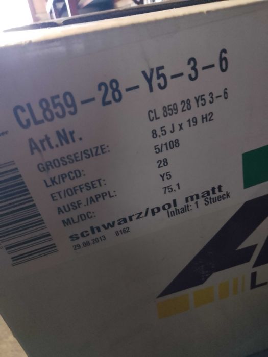Felga Aluminiowa ATS CROSSLIGHT 19 Peugeot Citroen 5X108 Nowa