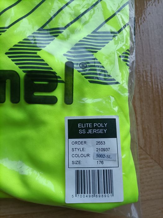 Koszulka sportowa hummel żółta rozmiar 176