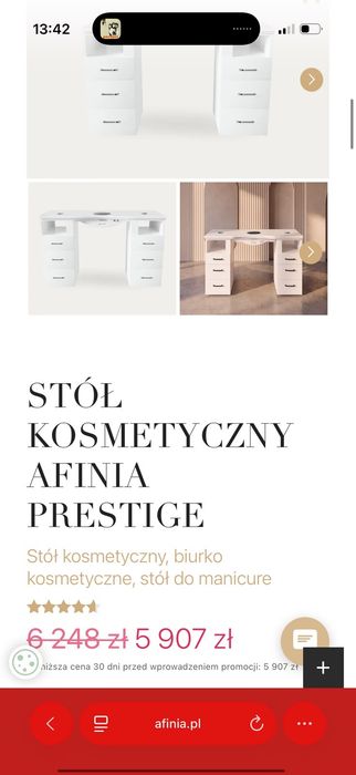 Stół kosmetyczny Afinia