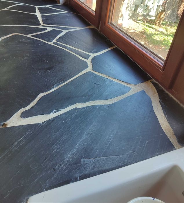 Kamień naturalny czarny łupek ozdobny