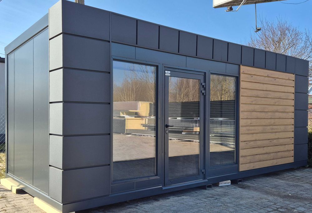 pawilon handlowy, biurowy, usługowy z płyty warstwowej 3x7m