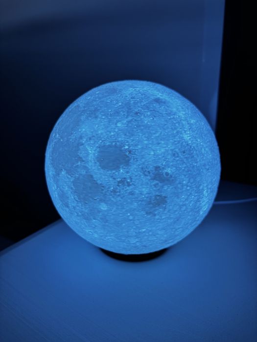 Luminaria Lua produto em 3d
