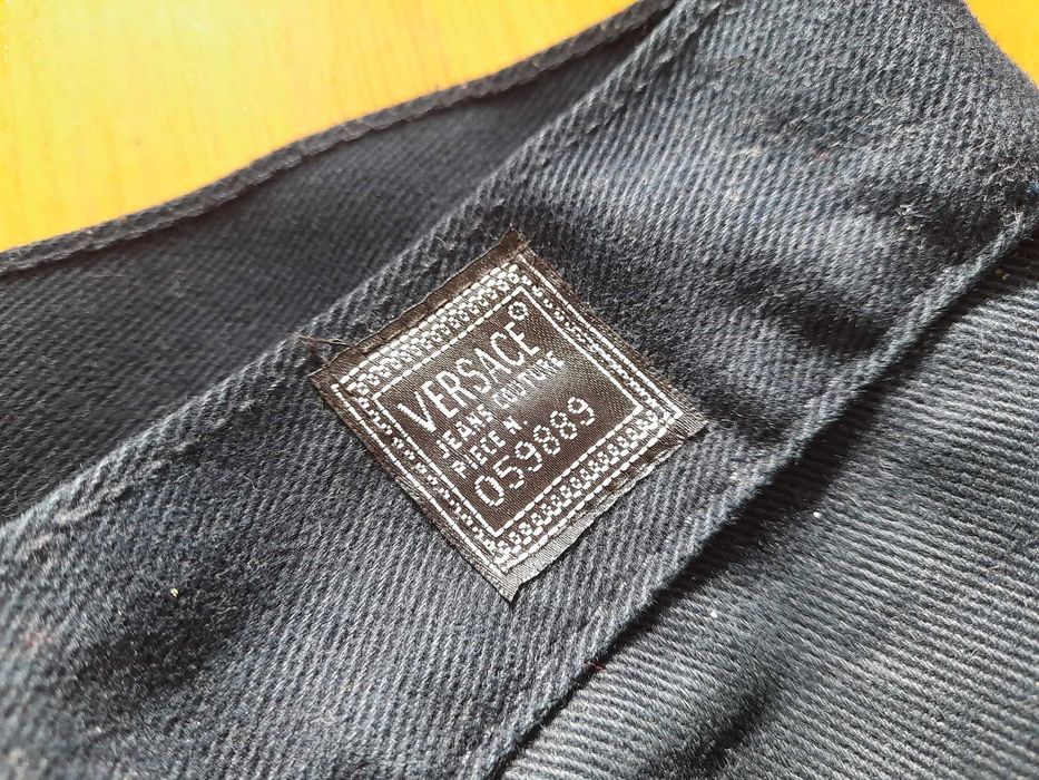 Versace jeans couture vintage spodnie granatowe 32