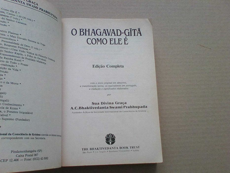 Bhagavad-Gita como ele é