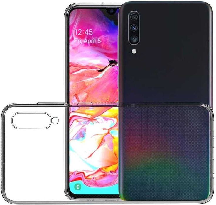 Etui transparentne do Samsung Galaxy A70 + Szkło Hartowane