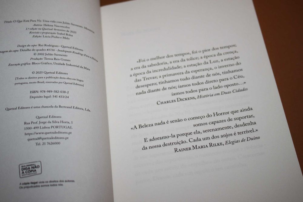 O Que Está para Vir// Helena Vasconcelos