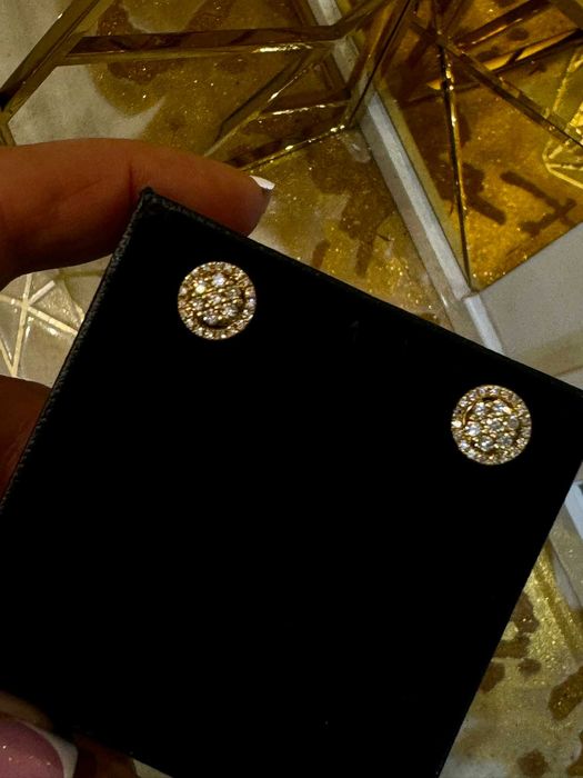 Kolczyki HALO z diamentami 1.00 CT
