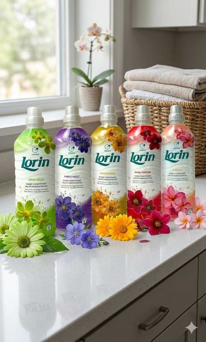 Ополіскувач Лорін 1л квіткові аромати для прання вашого одягу