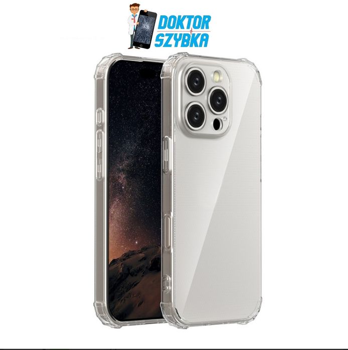 Etui pokrowiec Anti Shock 1,5 mm do iPhone 16 transparent