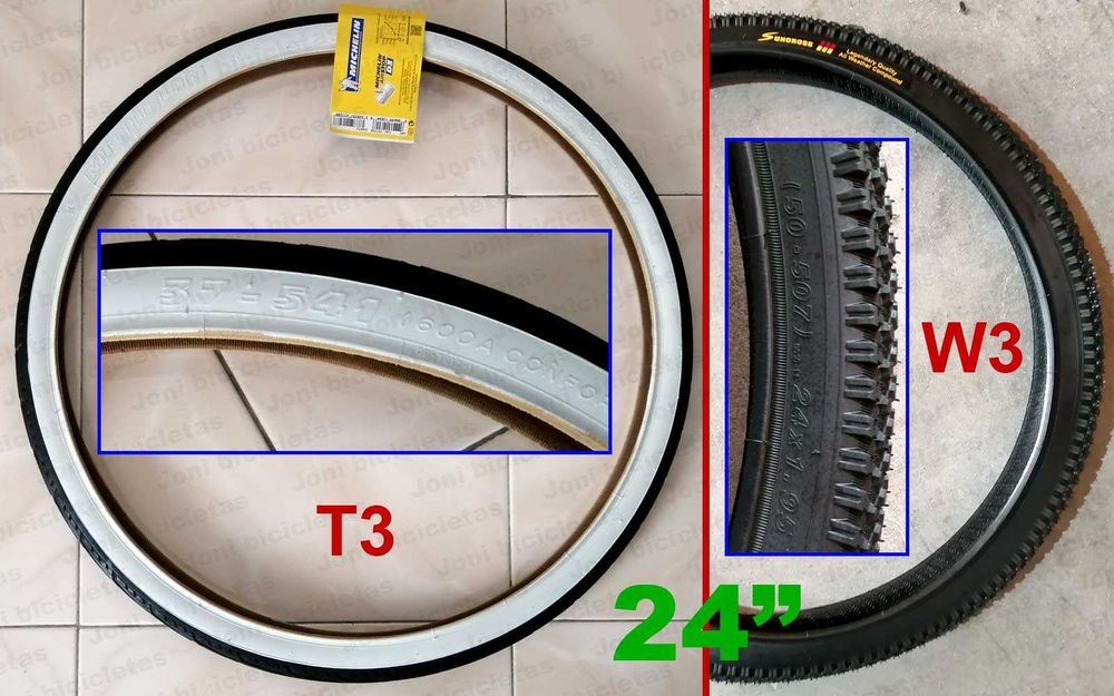 Pneus de bicicleta (roda 22, 24, 27, 27,5 e 29)