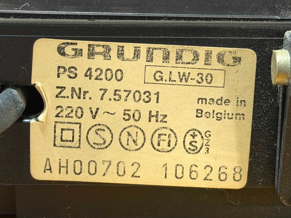 Gramofon automatyczny Grundig PS 4200 Audio Room