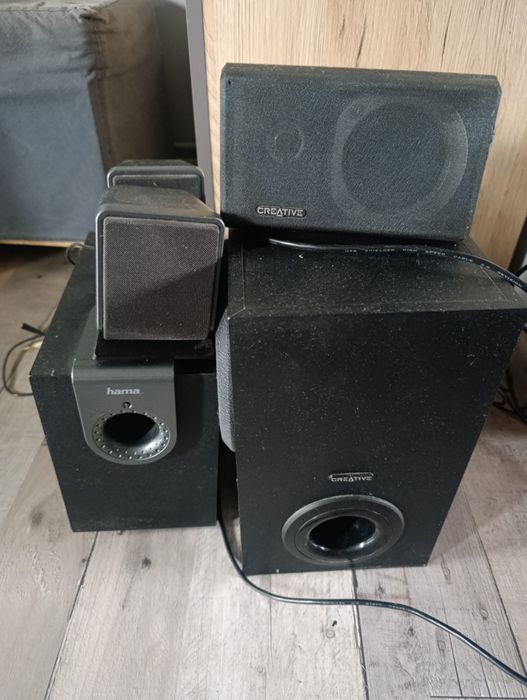 Głośniki zestaw Hama i Creative