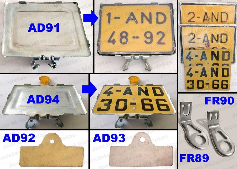 Acessórios de bicicleta pasteleira / clássicas