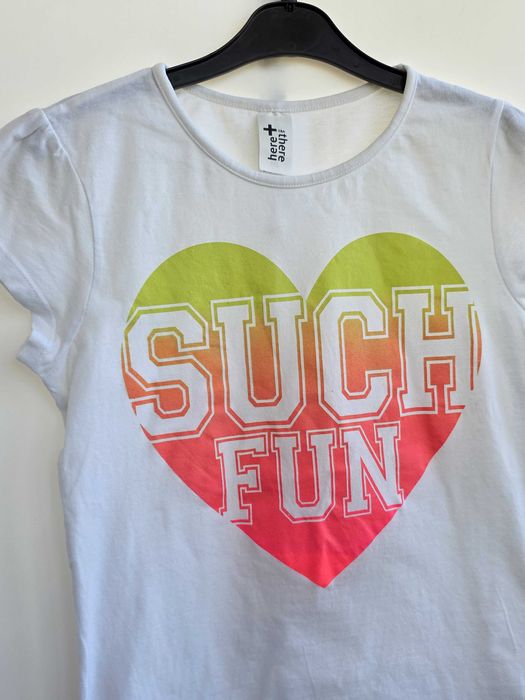 пакет одежды белая футболка, черная майка девочке C&A 146-152