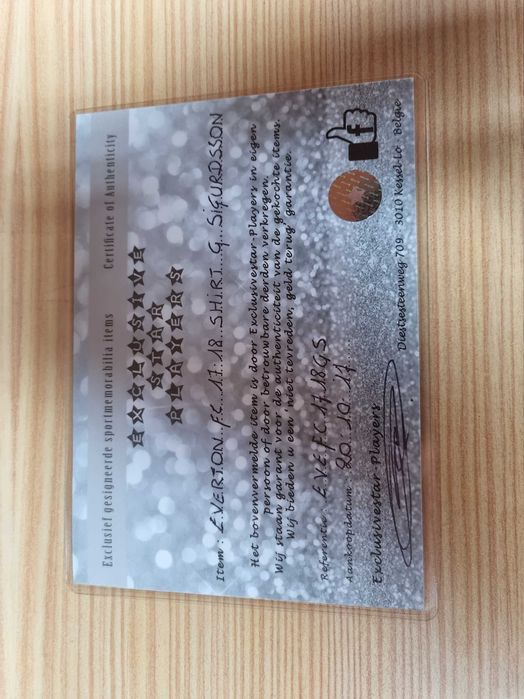 Camisola Everton Autografada