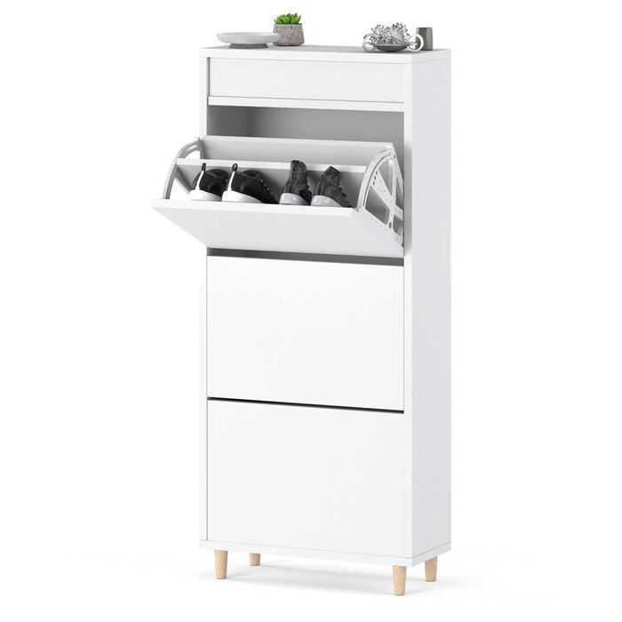 Szafka Na Buty Nowoczesna Do Przedpokoju Skandynawska 55cm Uchylna