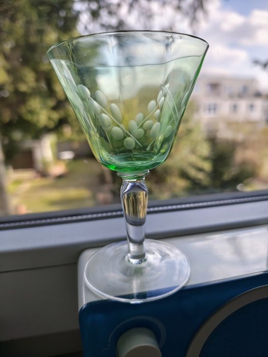 Piękny stary kieliszek Art Deco