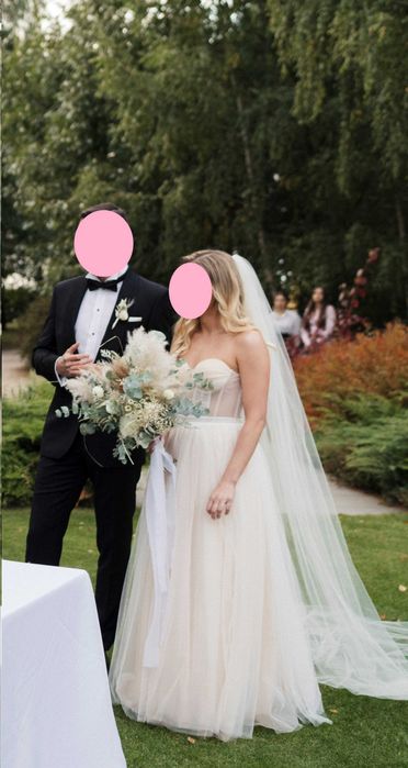 Suknia ślubna Sylwia Kopczyńska, rozmiar 34/36, na wzrost 155 cm