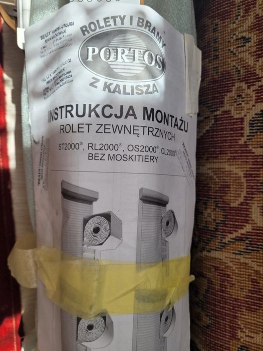 Roleta okienna zewnętrzna złoty dąb wymiar 71x95