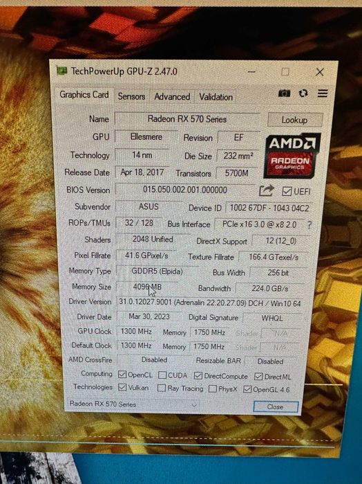 Відеокарта ASUS AMD Radeon RX 570 4Gb Strix OC GAMING