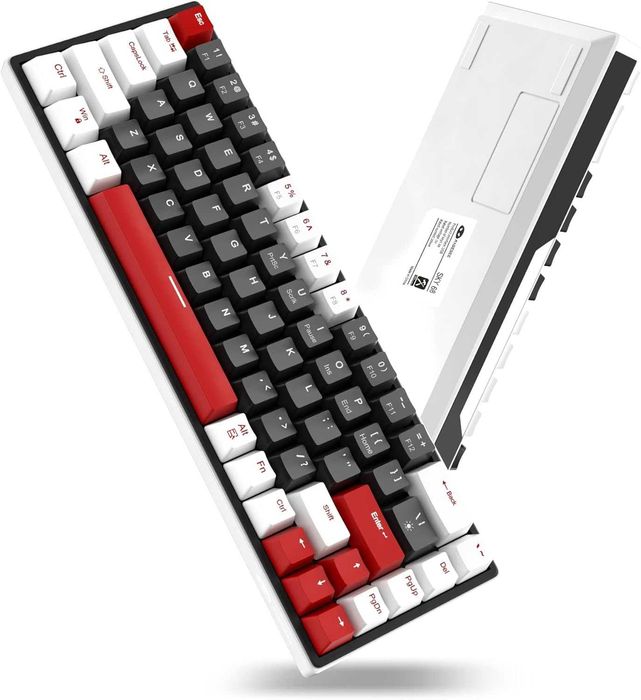Mechaniczna klawiatura gamingowa SKY68 60% RED Switch LED Niebieski816