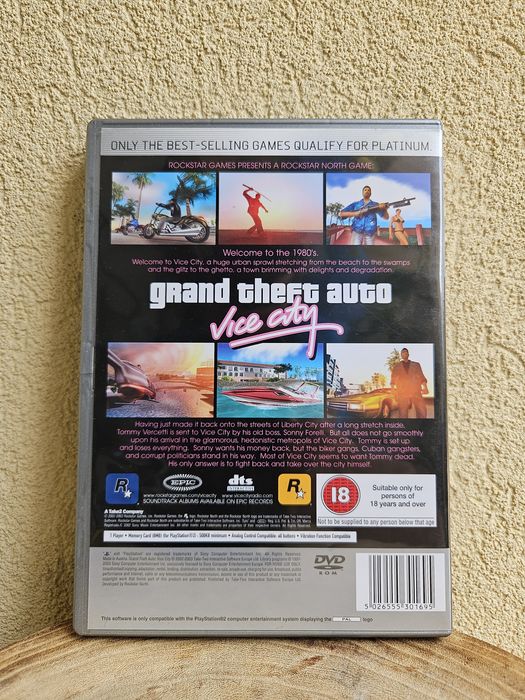 GTA Vice City PS2 - Platinum