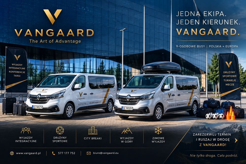 Wynajem | 9-osobowy Renault Trafic Combi | AUTOMAT | POLSKA + EUROPA
