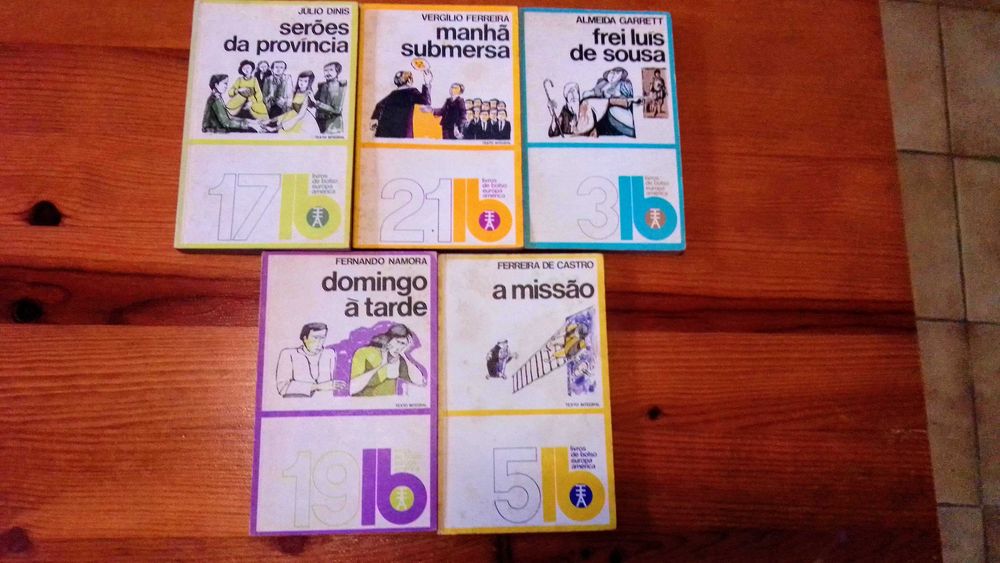 Lote de Cinco Livros de Bolso