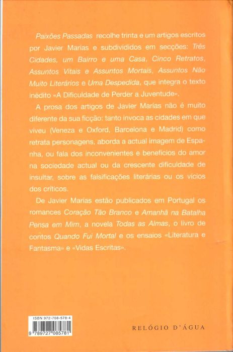 JAVIER MARIAS «Vidas Escritas» + 2 títulos