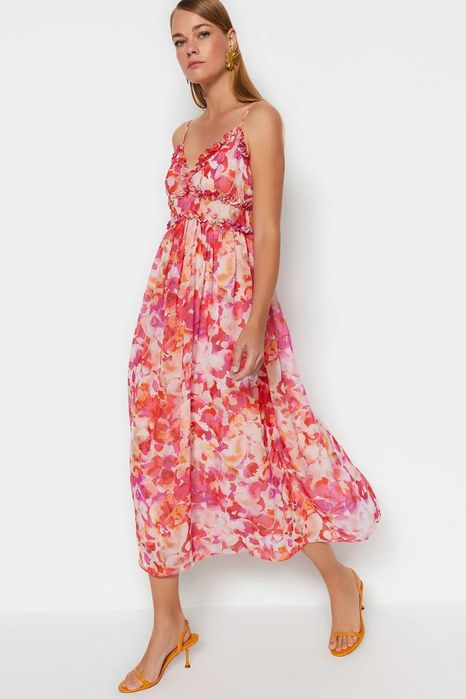 Trendyol 38 M Kwiecista Sukienka Multi J29335