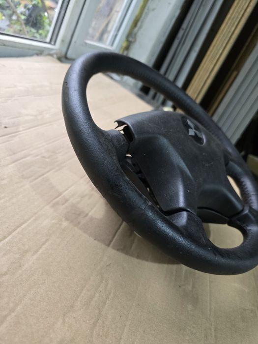 Руль подушка Mitsubishi Outlander 1 CU 2002-2008 Кожа AIRBAG безопасности в руль кермо митсубиси аутлендер