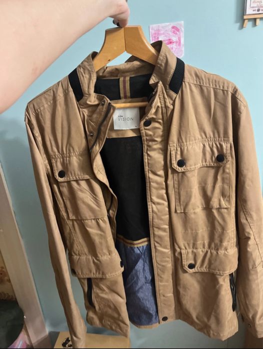 kurtka męska brązowa