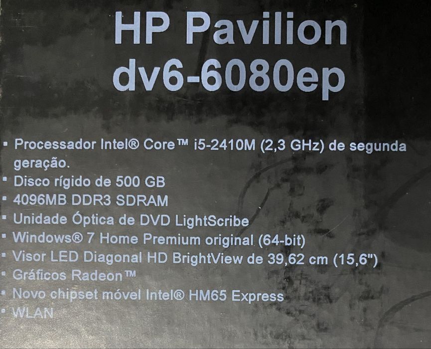 HP pavilion dv6-6080 ep