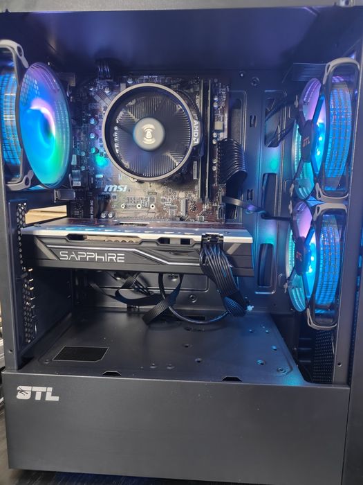 Игровой ПК Комп'ютер Ryzen 5 1600/ОЗУ 8-Gb/SSD 120GB/GTX 1060-6GB/RX 580-8Gb