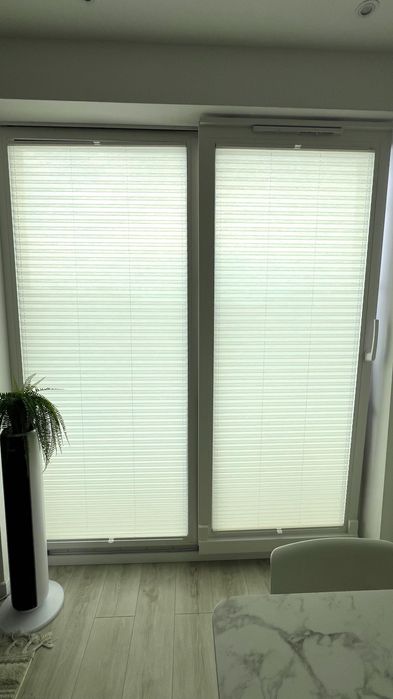 Rolety plisowe beżowe