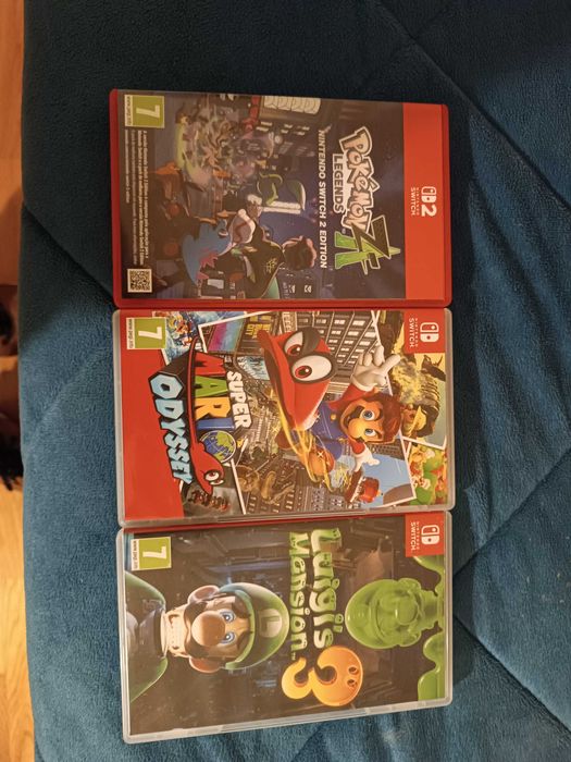 Pokemon Legends z-a MarioOdissey LuigiMansion3 vendo junto ou separado