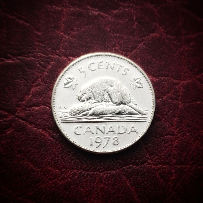 Rzadki Canada 5 Cent8 K G - 1978 z Kanada