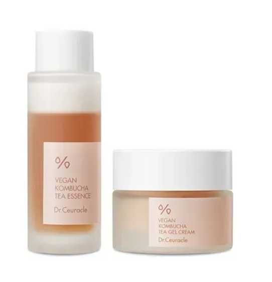 Dr. ceuracle vegan kombucha–зволожуюча есенція і крем з комбучею 30+50