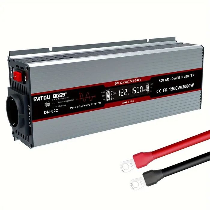 Nowa przetwornica 4000w / 2000w czysty sinus 12v 230v przyczepa kempin