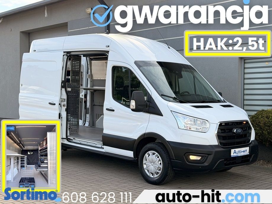 Ford Transit  L2H3 Warsztat Sortimo Przetwornica 230V Hak 170KM 3 osobowy Carplay