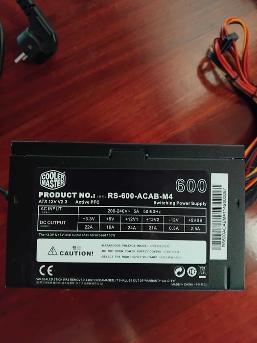 Fonte Alimentação  Cooler Master RS-600-ACAB-M4