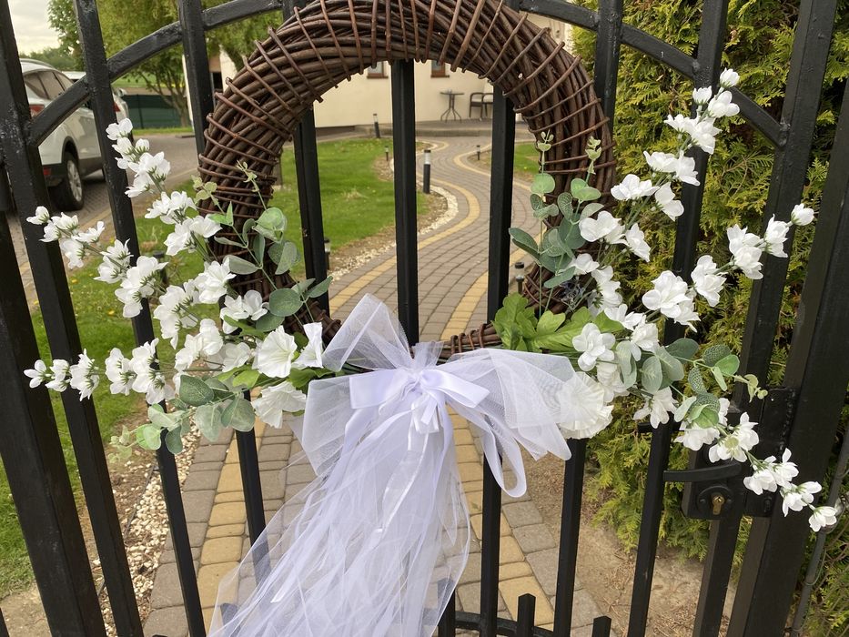 Ozdoba na bramę ślub 3 szt