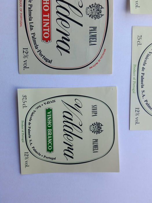 6 Rótulos de vinho Valdera