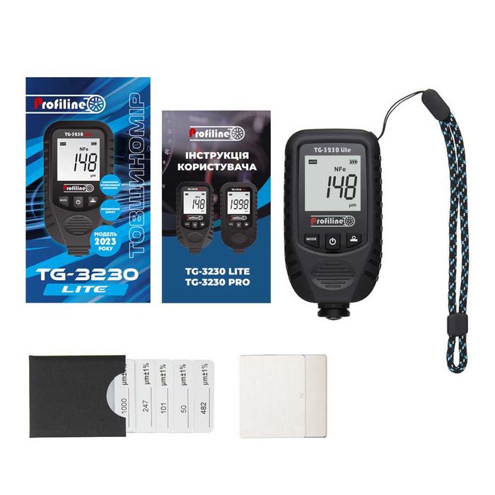 Товщиномір Profiline TG-3230 Lite визначає цинк+металл.шпаклів. 2026
