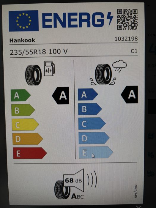 Hankook Ventus S1 Evo3 235/55/R18 100V
