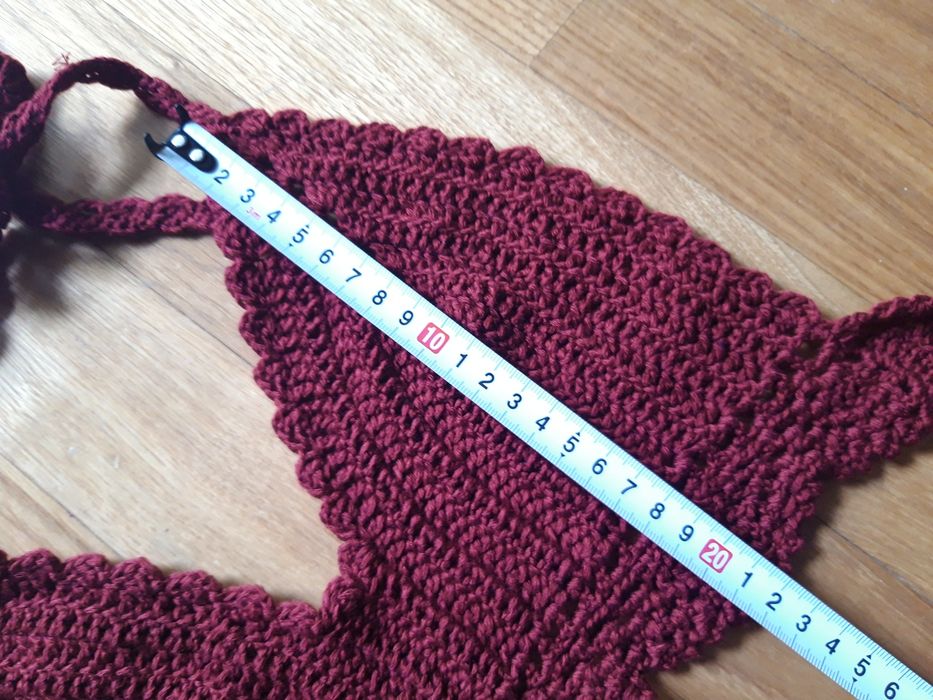 Conjunto de biquini de malha de cor bordeaux - NOVO!
