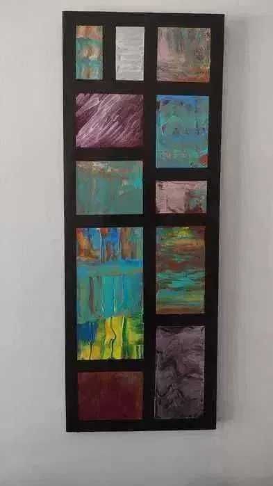 Tela pintada a acrílico. 80x30cm