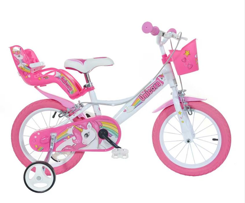 Bicicleta de Menina 14 polegadas Unicorn 3-6 anos